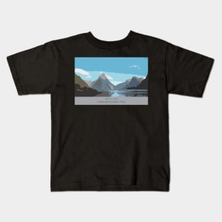 Milford Sound Scenic colour Kids T-Shirt